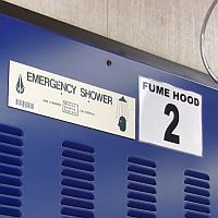 Image of safety shower sign